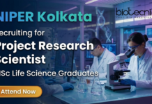 Project Research Scientist Jobs With Rs. 56,000 pm Pay | NIPER Kolkata Recruitment for Life Science Jobs Project Research Scientist jobs at NIPER Kolkata Recruitment for Life Science Jobs