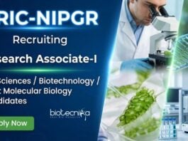 NIPGR Recruitment for Research Associate Jobs under a DBT project. Ideal for Candidates aiming for a Career in Life Science.