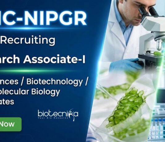 NIPGR Recruitment for Research Associate Jobs under a DBT project. Ideal for Candidates aiming for a Career in Life Science.