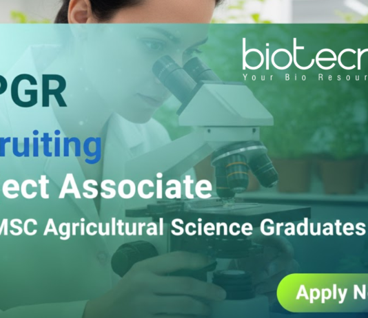 NIPGR project associate jobs 2025 – Agricultural jobs and NIPGR recruitment