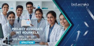 Apply for Research Assistant under NIT Rourkela Recruitment. Great opportunity for those Seeking Research Jobs and Life Science Career.