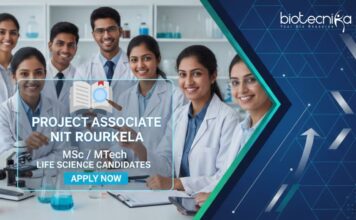 Apply for Research Assistant under NIT Rourkela Recruitment. Great opportunity for those Seeking Research Jobs and Life Science Career.