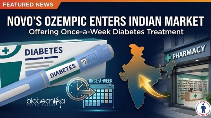Ozempic Diabetes Care in India sees a shift as Novo launches Ozempic, a Once-weekly Injection Offering Better Blood Sugar Control for Patients.