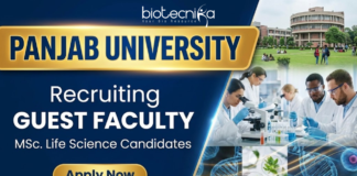 Panjab University calling for Guest Faculty Jobs | Life Sciences Job Guest Faculty Jobs at Panjab University under Panjab University Recruitment for Life Science Professionals