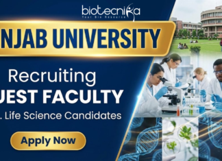 Guest Faculty Jobs at Panjab University under Panjab University Recruitment for Life Science Professionals