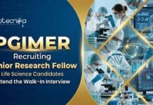 SRF Vacancy At PGIMER – Life Science Candidates Attend the Walk-In Interview SRF vacancy under PGIMER Recruitment for Life Science Research in an ICMR funded project. Attend Walk-In Interview at PGIMER Chandigarh.