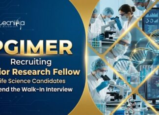 SRF Vacancy At PGIMER – Life Science Candidates Attend the Walk-In Interview SRF vacancy under PGIMER Recruitment for Life Science Research in an ICMR funded project. Attend Walk-In Interview at PGIMER Chandigarh.