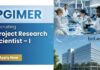 Apply for Research jobs under PGIMER Recruitment. Build a Career in Life Science through an ICMR-funded Microbiology Research Project