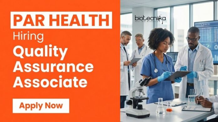 Par Health Apply for Quality Assurance Jobs as a QA Associate in pharma. Explore QA jobs and Life Science Jobs with hands-on IPQA and cGMP exposure.