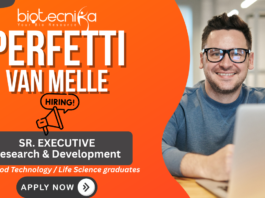 Perfetti Van Melle Sr. Executive R&D – Food Technology Jobs for life science candidates