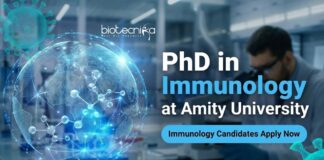 Apply for the PhD in Immunology at Amity University. A Top Opportunity for Life Science Jobs and Molecular Biology jobs in Noida.