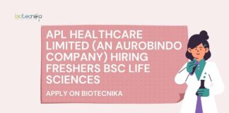 Freshers BSc Microbiology Jobs at APL Healthcare Limited, Apply on Biotecnika
