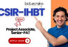 CSIR recruitment project associate jobs IHBT Palampur banner
