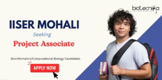 IISER Mohali recruiting Project Associate – Apply Now for Bioinformatics Jobs Project Associate Jobs: IISER Mohali Recruitment | Bioinformatics/ Computational Biology candidates Apply Now | Bioinformatics Jobs