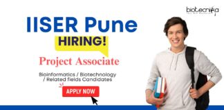 Project Associate Jobs: IISER Pune Recruitment | Bioinformatics / Biotechnology/ Related Candidates Apply Now | Life Science Jobs