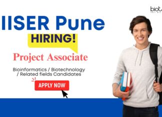 Project Associate Jobs: IISER Pune Recruitment | Bioinformatics / Biotechnology/ Related Candidates Apply Now | Life Science Jobs