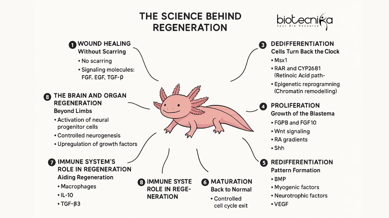 Axolotl Regeneration: What Life Science Students Must Know | The Regeneration Superstar | Mechanisms & Applications in Regenerative Medicines