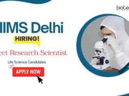 Research Jobs: AIIMS Delhi Recruitment - Seeking Project Research Scientist | Life Science Candidates Apply Now | Life Science Jobs