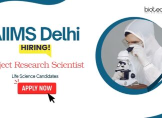 Research Jobs: AIIMS Delhi Recruitment - Seeking Project Research Scientist | Life Science Candidates Apply Now | Life Science Jobs