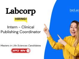 Internship Program at Labcorp. Life Sciences Candidates, Apply Now For Clinical Publishing Coordinator - Intern Position.