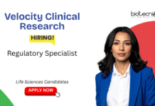 Life Sciences Job at Velocity Clinical Research. Life Sciences Candidates, Apply Now For Regulatory Specialist Role.