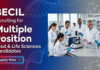Life Sciences Job at BECIL. Food & Life Sciences Candidates, Apply Now For Multiple Positions in Delhi. Vacancies for MLT, Dietician & PCC.