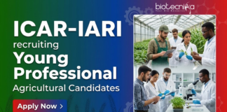 Young Professional at ICAR-Indian Agricultural Research Institute. Agricultural Candidates, Apply Now. Job in New Delhi.