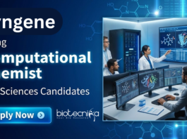 Computational Chemist Job at Syngene. Life Sciences & Biotechnology Candidates, Apply Now For this Job in Bangalore.