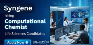 Computational Chemist Job at Syngene. Life Sciences & Biotechnology Candidates, Apply Now For this Job in Bangalore.
