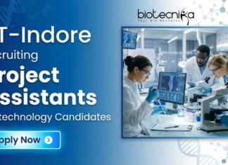 Project Assistant Job at IIT-Indore. Biotechnology, Biology, Bioinformatics, Environmental Science or Life Sciences Candidates, Apply Now