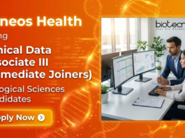 Clinical Research Job at Syneos Health. Biological Sciences Candidates, Apply Now for this Remote Job Opportunity. Job for Immediate Joiners.