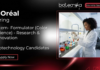 Biotechnology Internship at L’Oréal. Apply Now For Intern- Formulator (Color Science) -Research & Innovation Role in Mumbai.