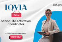 Life Science Jobs at IQVIA. Apply Now For Senior Site Activation Coordinator Role. site Manage Regulatory Documents & maintain CTMS Systems.