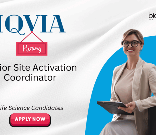 Life Science Jobs at IQVIA. Apply Now For Senior Site Activation Coordinator Role. site Manage Regulatory Documents & maintain CTMS Systems.