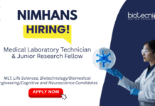Research Jobs at NIMHANS, Bengaluru. Apply now for positions in Life Sciences, Biotechnology, and Neuroimaging.