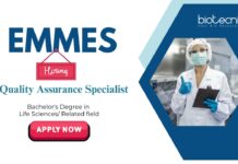 Quality Assurance Jobs in Emmes – Apply Now Quality Assurance Jobs: Emmes is Hiring Quality Assurance Specialist | Life Science Graduates Apply Now | Emmes Career