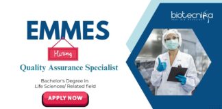 Quality Assurance Jobs in Emmes – Apply Now Quality Assurance Jobs: Emmes is Hiring Quality Assurance Specialist | Life Science Graduates Apply Now | Emmes Career