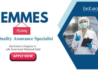 Quality Assurance Jobs in Emmes – Apply Now Quality Assurance Jobs: Emmes is Hiring Quality Assurance Specialist | Life Science Graduates Apply Now | Emmes Career