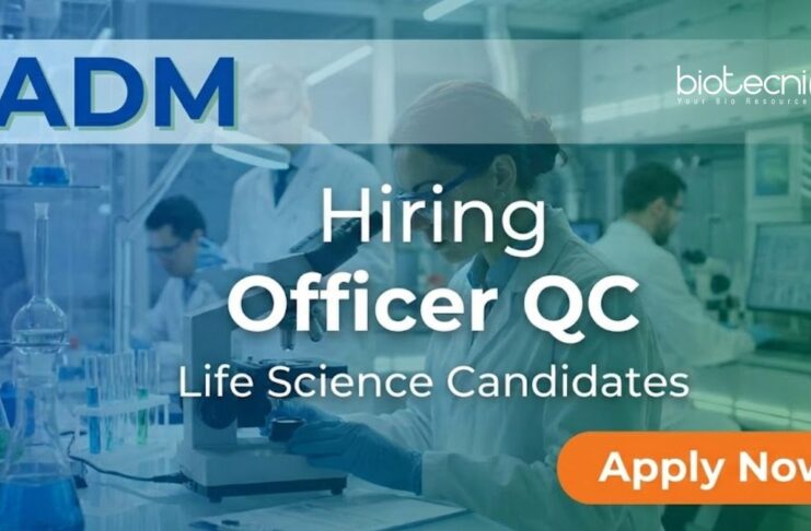 Quality Control Jobs in ADM – Life Science Freshers Apply Now Apply for Quality Control Jobs at ADM. Ideal Life Science and Biotech Jobs for Graduates Seeking Careers in Laboratory Quality Control.