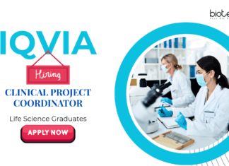 IQVIA Hiring Life Science Candidates – Apply Now Life Science Jobs: IQVIA Biotech is Hiring Clinical Project Coordinator | Life Science Graduates Apply Now for IQVIA Career