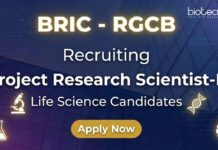 Apply for RGCB Recruitment 2025: Project Research Scientist-II Roles. Build your Life Science Career with Top-tier Research Jobs