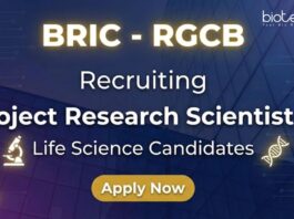 Apply for RGCB Recruitment 2025: Project Research Scientist-II Roles. Build your Life Science Career with Top-tier Research Jobs