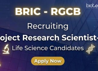 RGCB Recruitment – PhD Life Science Candidates Apply Now for Research Jobs Apply for RGCB Recruitment 2025: Project Research Scientist-II Roles. Build your Life Science Career with Top-tier Research Jobs