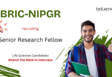 SRF Vacancy at BRIC-NIPGR. Life Sciences Candidates, Attend The Walk-in Interview. Job Opportunity in New Delhi.