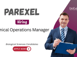 Clinical Manager Job Opportunity at Parexel. Biological Sciences Candidates, Apply Now. Clinical Operations Manager Opportunity in Bengaluru.