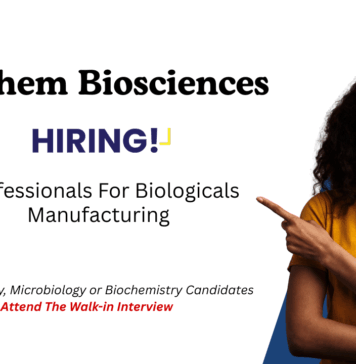 Fermentation Job Opportunity at Anthem Biosciences. Microbiology / Biochemistry / Biotechnology Candidates, Attend the Walk-in Interview.