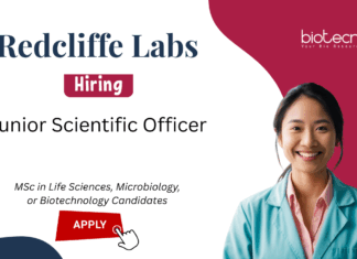 Junior Scientific Officer Job at Redcliffe Labs. Life Sciences, Microbiology or Biotechnology Candidates, Apply Now. Job in Chennai.