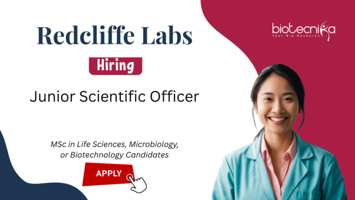 Junior Scientific Officer Job at Redcliffe Labs. Life Sciences, Microbiology or Biotechnology Candidates, Apply Now. Job in Chennai.