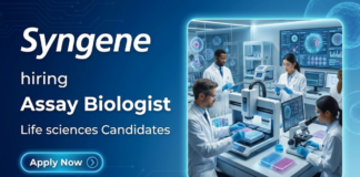 Life Sciences Job at Syngene. Apply Now For Assay Biologist Role. Job in Bangalore. Life Sciences job in Discovery Biology.