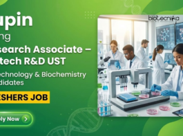 Research Associate Job at Lupin. Masters in Biotechnology & Biochemistry Freshers, Apply Now. Job in Pune.
